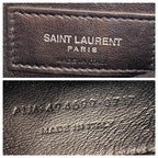 Saint Laurent Monogram Loulou Calfskin Y Quilted Monogram Small Chain Satchel Blue Leather Shoulder Bag