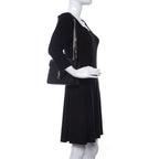 Saint Laurent Grain De Poudre Textured Mixed Matelasse Triquilt Medium Monogram Satchel Black