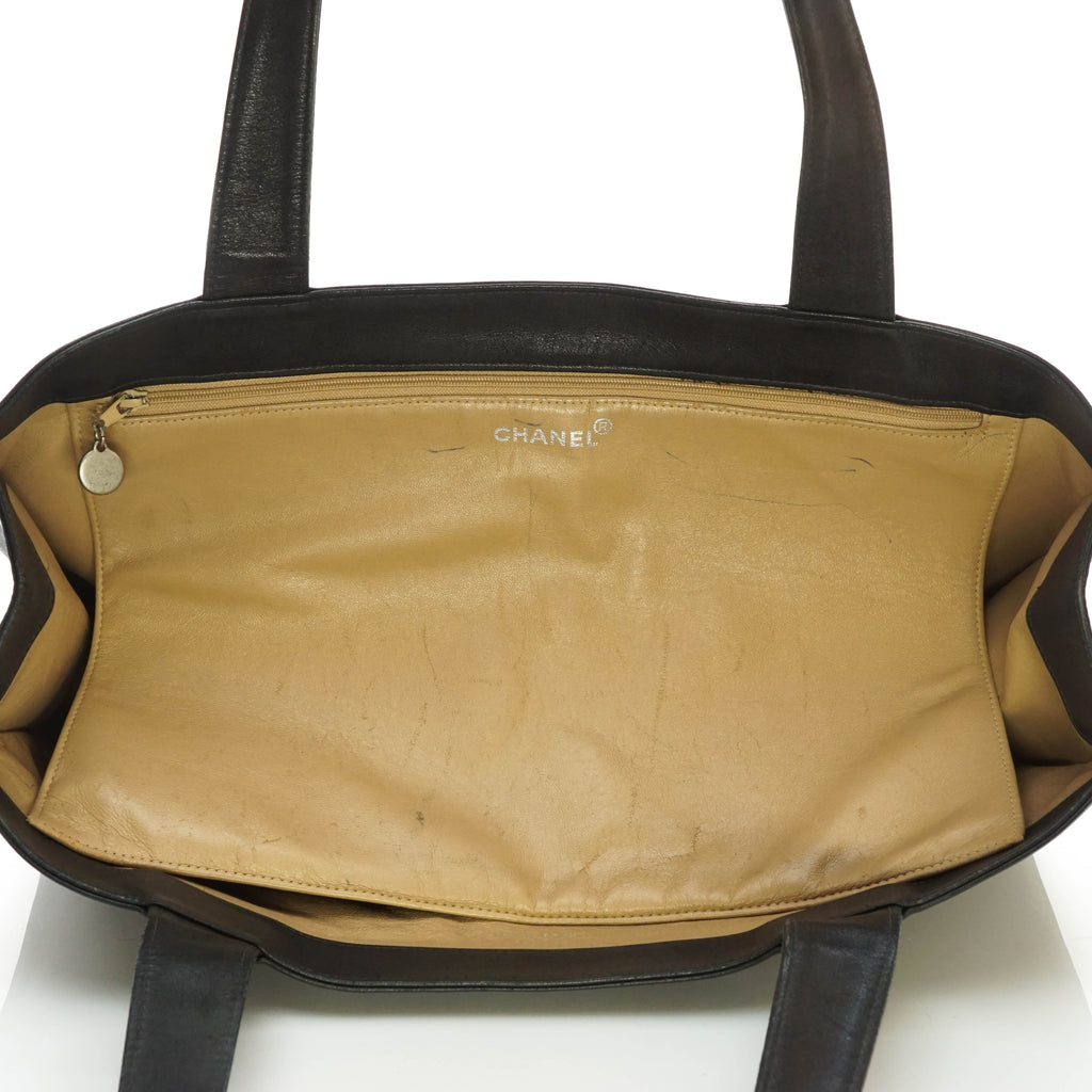 Chanel Tote Bag Black Leather