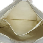 Chanel Shoulder Bag Gray Canvas