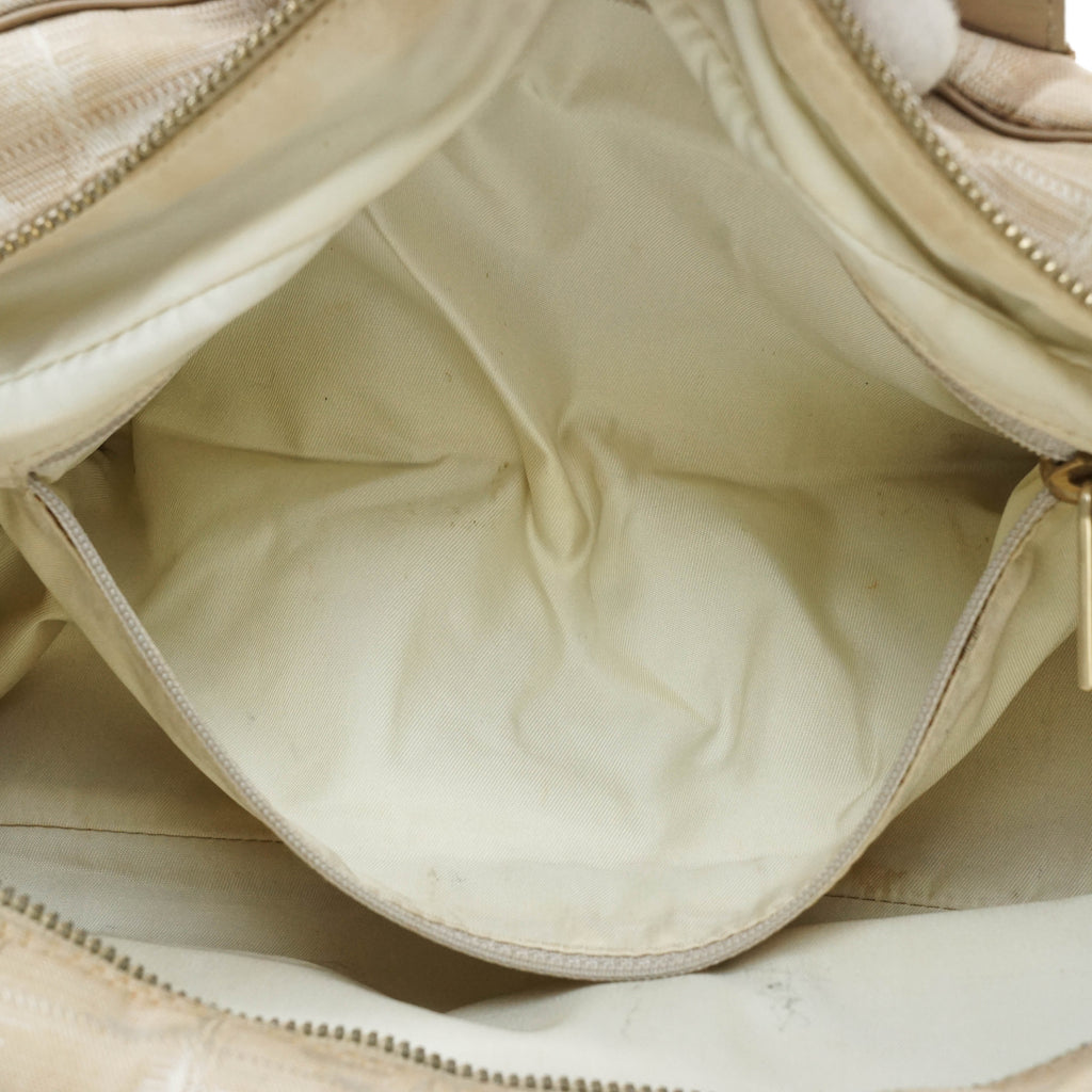 Chanel Travel Line Hand Bag Beige