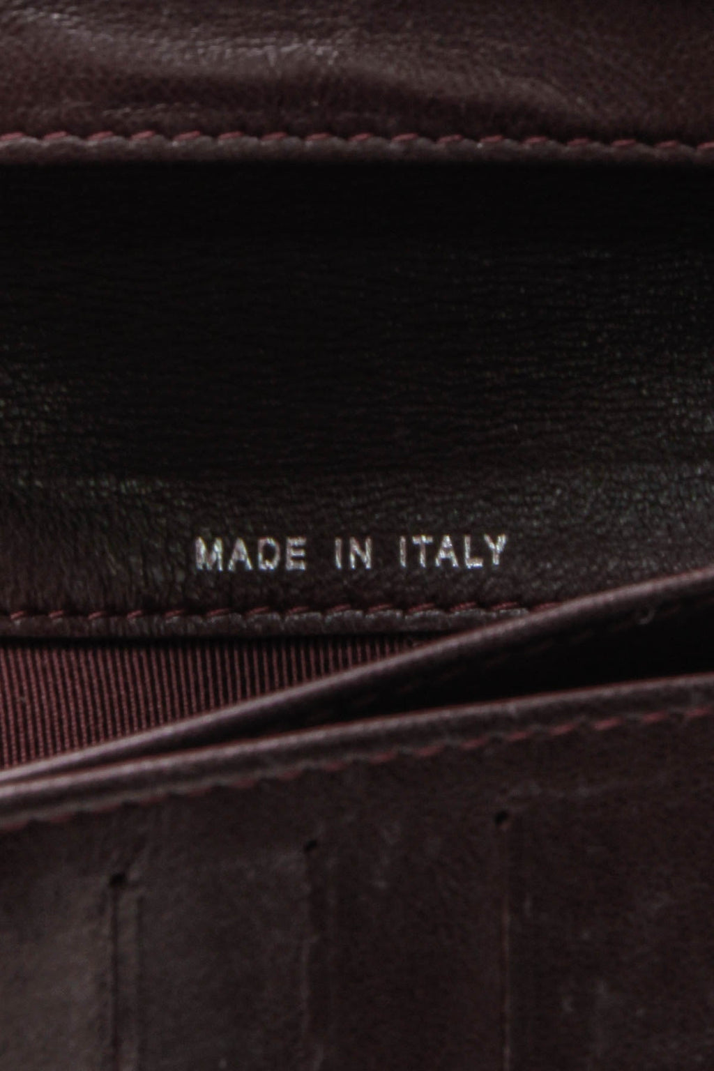 Quilted L Yen Wallet - Black
