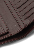 Quilted L Yen Wallet - Black