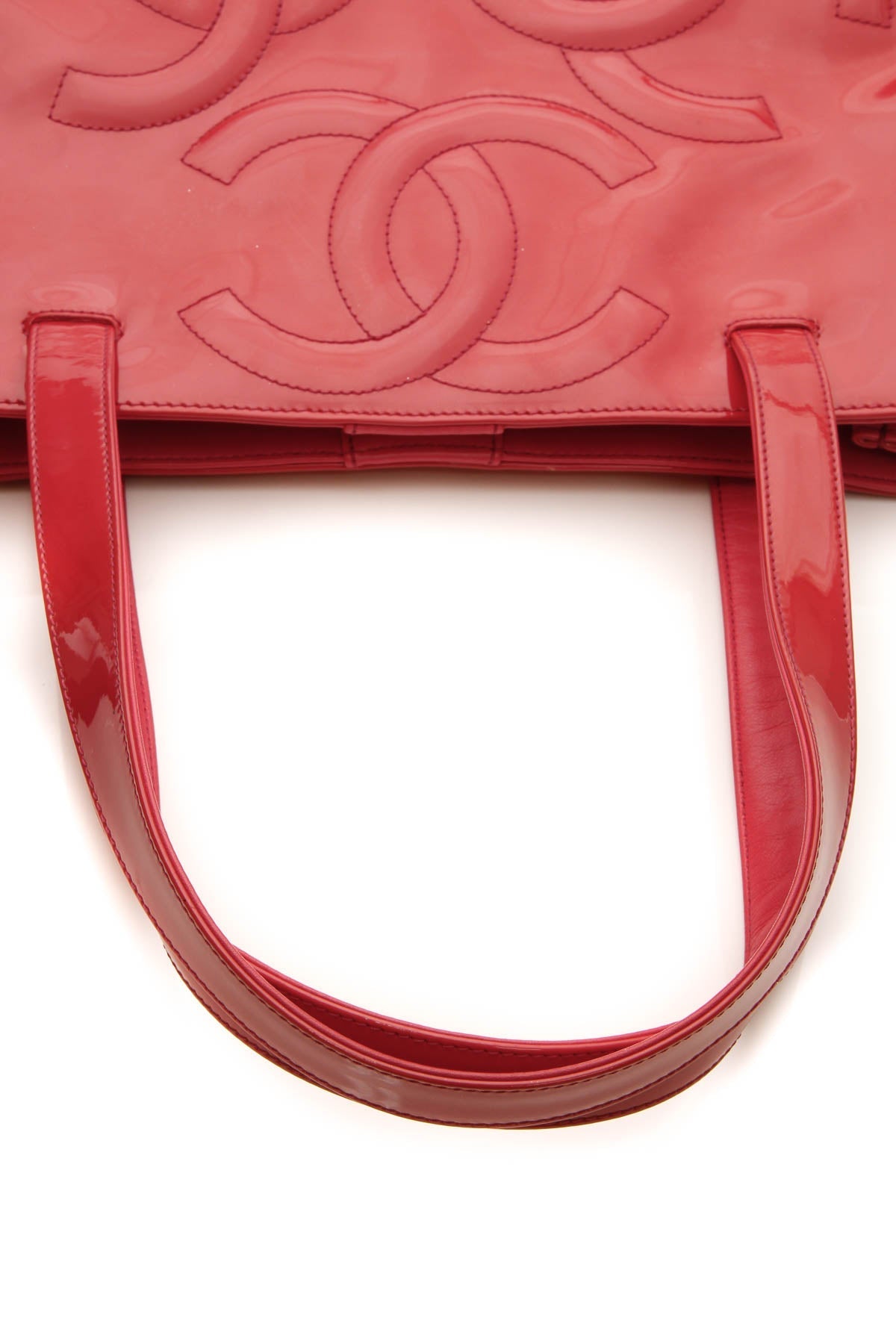 Triple CC Tote Bag - Dark Pink