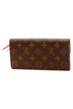 Emilie Wallet - Monogram/ Fuchsia