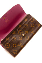 Emilie Wallet - Monogram/ Fuchsia