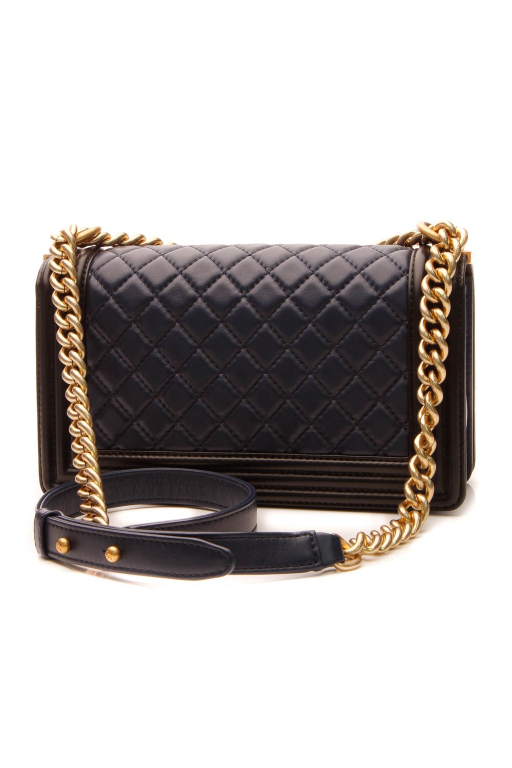 Medium Boy Bag - Navy/Black