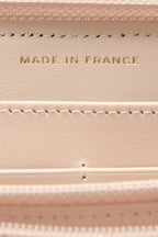 Chevron Quilted Boy Long Zip Wallet - Beige