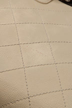 Timeless Top Handle Bowling Bag - Ivory Caviar
