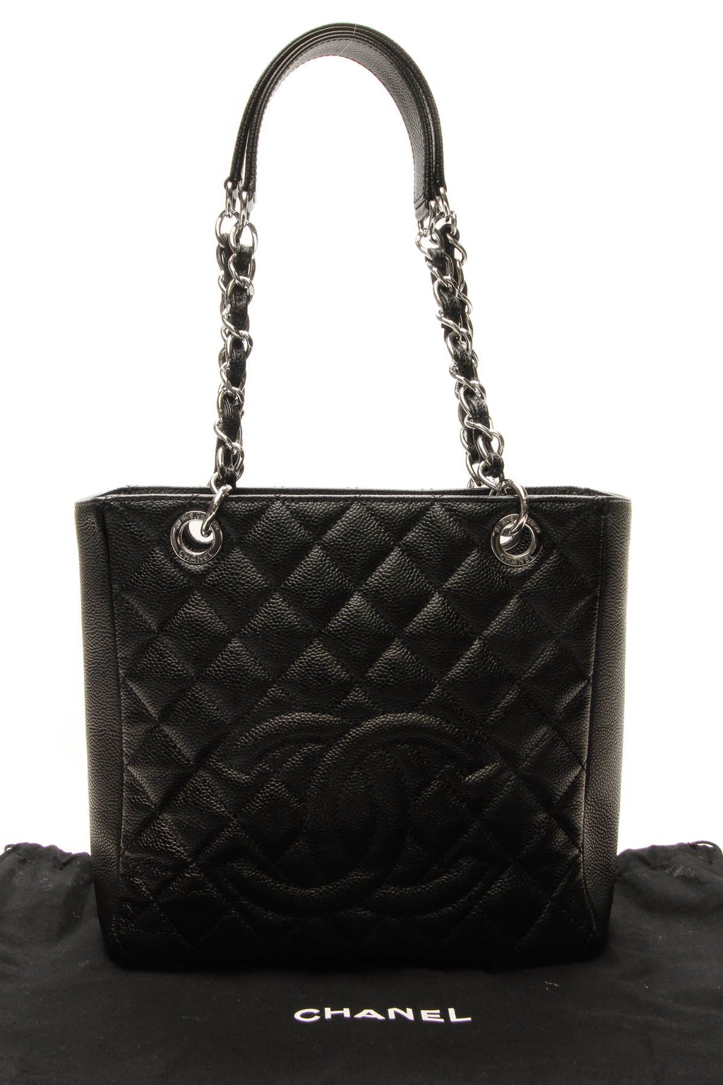 PST Petite Shopping Tote Bag - Black Caviar