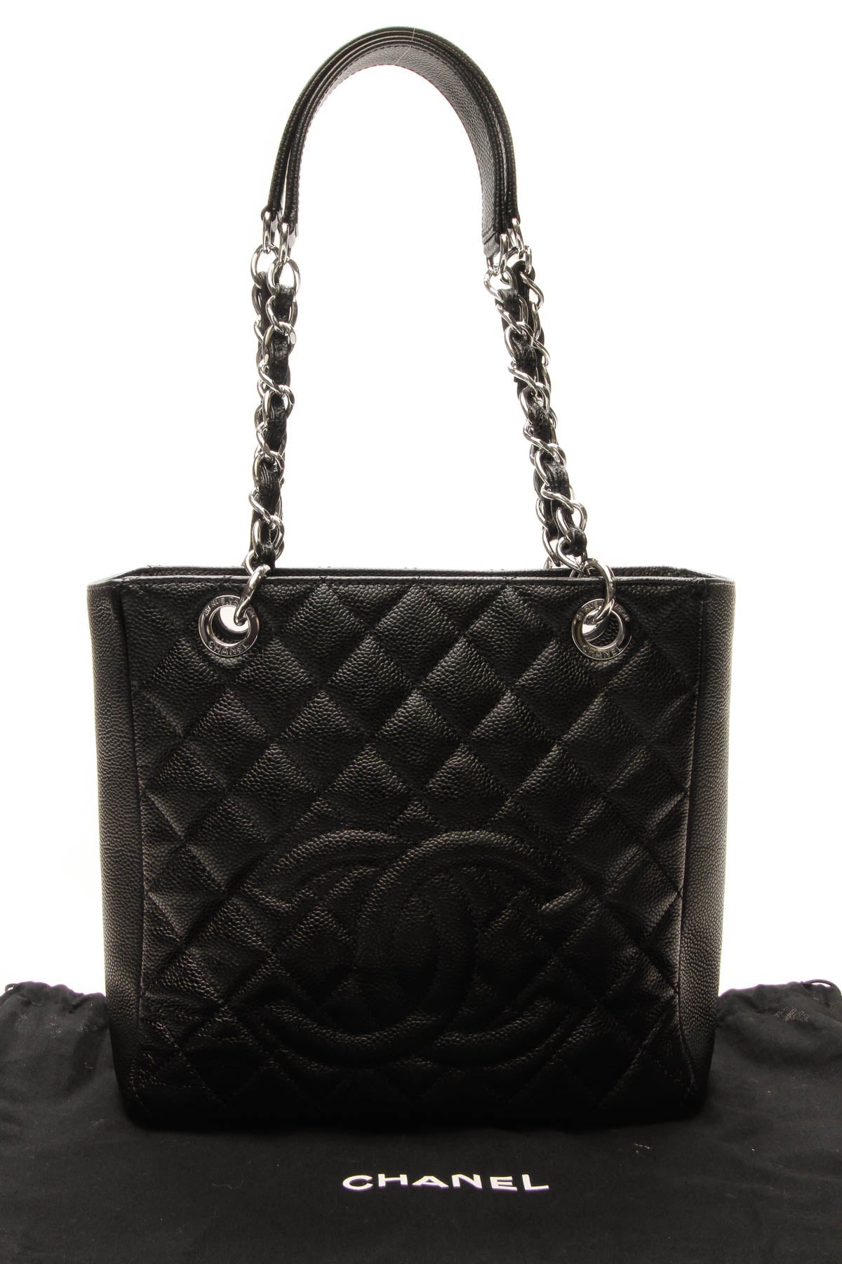 PST Petite Shopping Tote Bag - Black Caviar