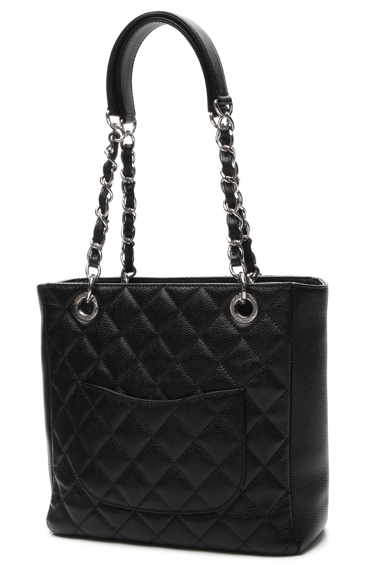 PST Petite Shopping Tote Bag - Black Caviar