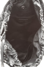 Elastic Large Tote Bag - Black Glazed Caviar