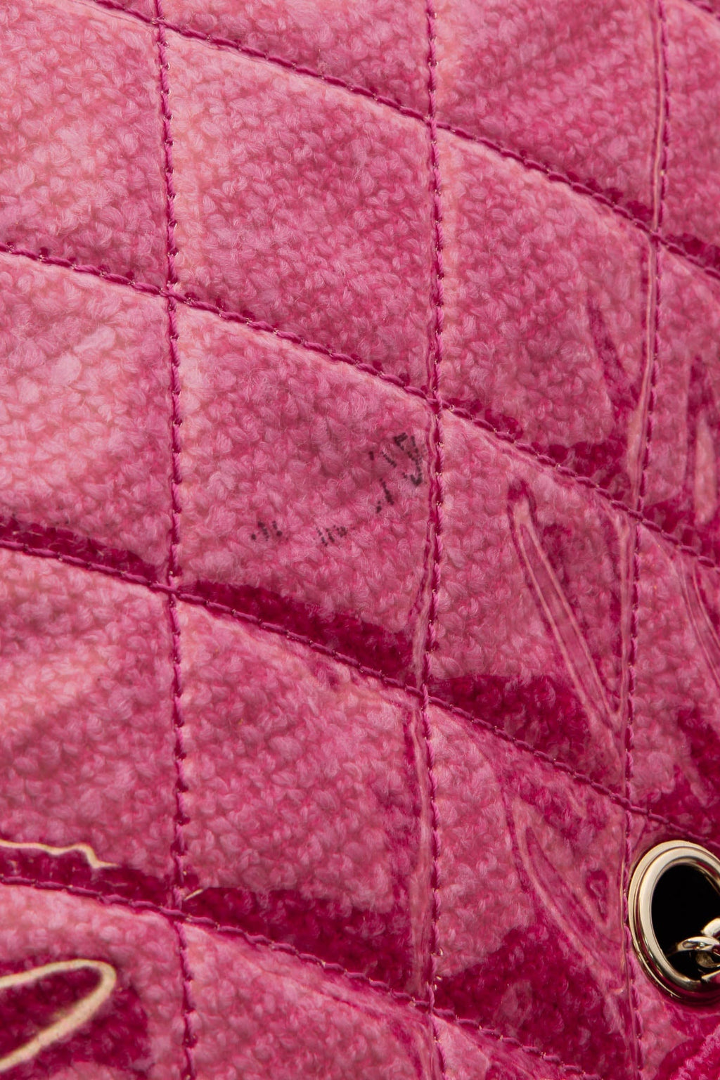 Funny Tweed Tote Bag - Fuschia Vinyl