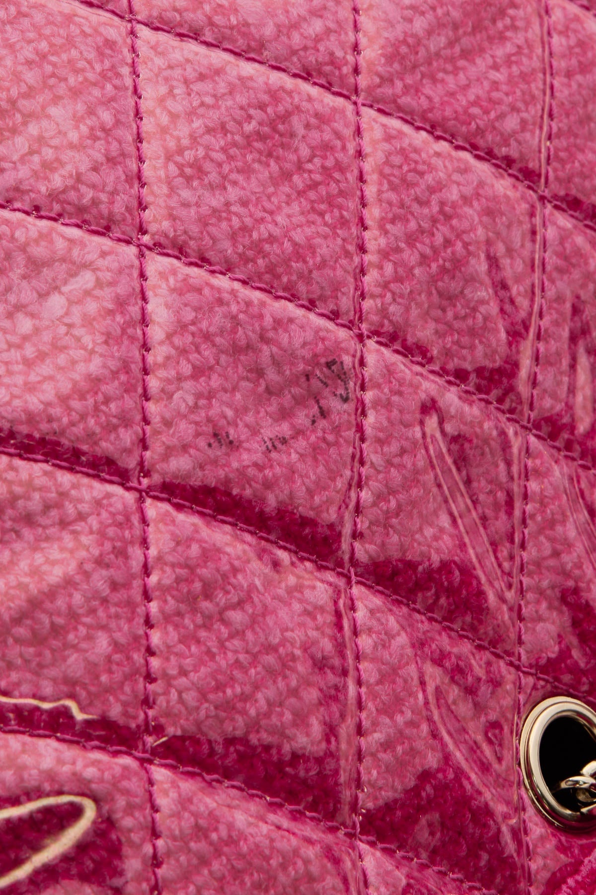 Funny Tweed Tote Bag - Fuschia Vinyl