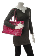 Funny Tweed Tote Bag - Fuschia Vinyl