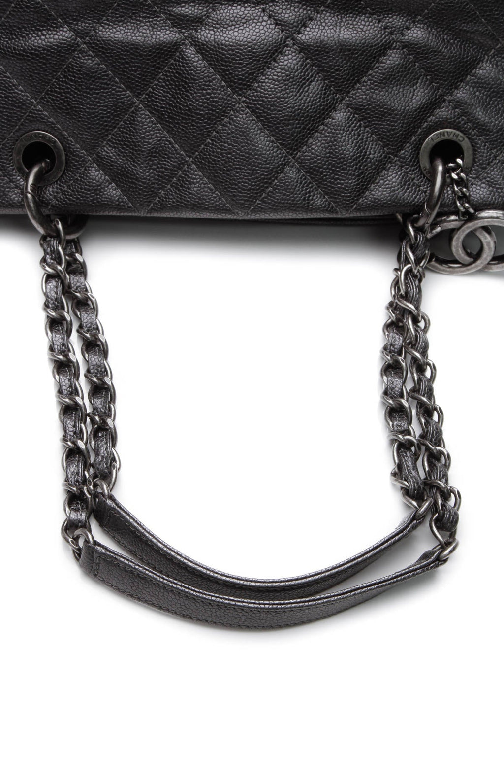 Iridescent Chic Small Tote Bag - Gunmetal