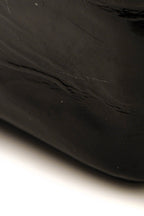 Vintage Chevron Medium Double Flap Bag - Black