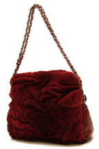 Rabbit Fur Shoulder Bag - Red