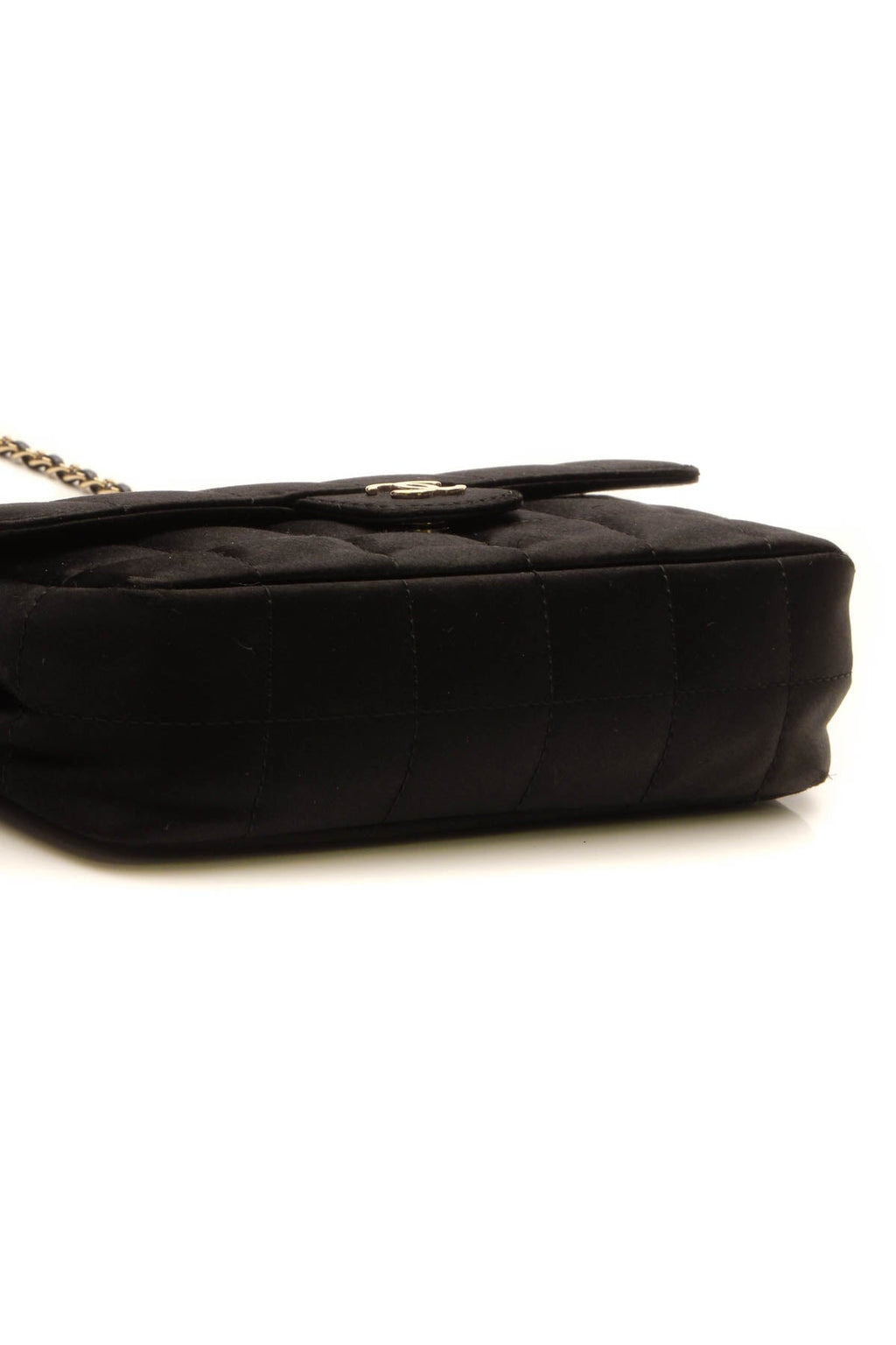 Quilted Mini Flap Crossbody Bag - Black