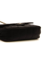 Quilted Mini Flap Crossbody Bag - Black