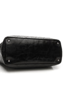 Quilted Tote Bag - Black/Gray