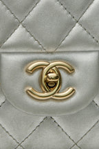 Classic Jumbo Single Flap Bag - Silver