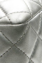 Classic Jumbo Single Flap Bag - Silver