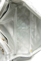 Classic Jumbo Single Flap Bag - Silver