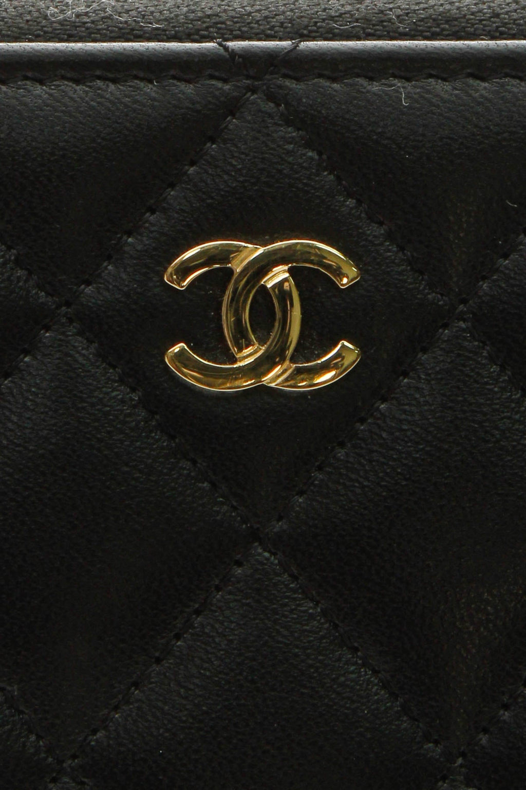 Quilted Zippy Wallet - Black