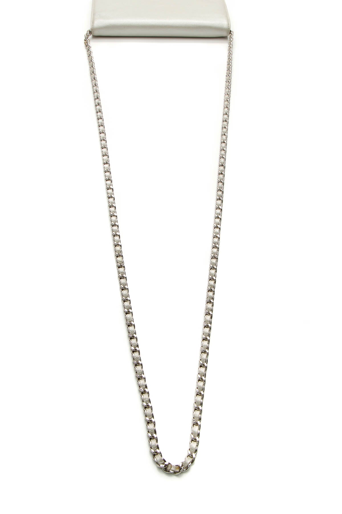 Wallet on a Chain Crossbody Bag - Silver