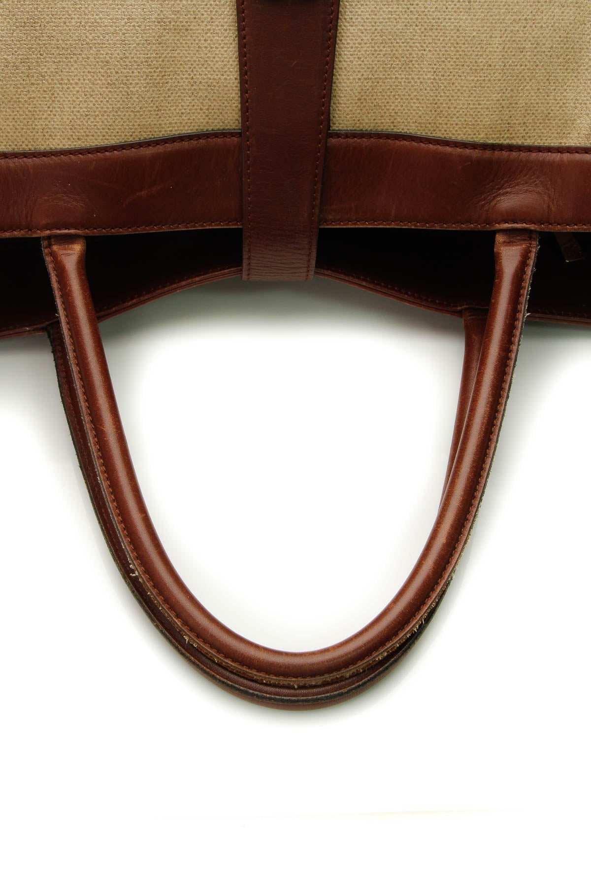 Vintage CC Turnlock Large Tote Bag - Beige