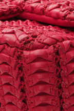 Crochet Small Flap Bag - Raspberry