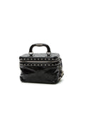Studded Train Case Bag - Black