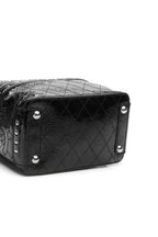 Studded Train Case Bag - Black
