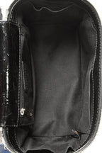 Studded Train Case Bag - Black