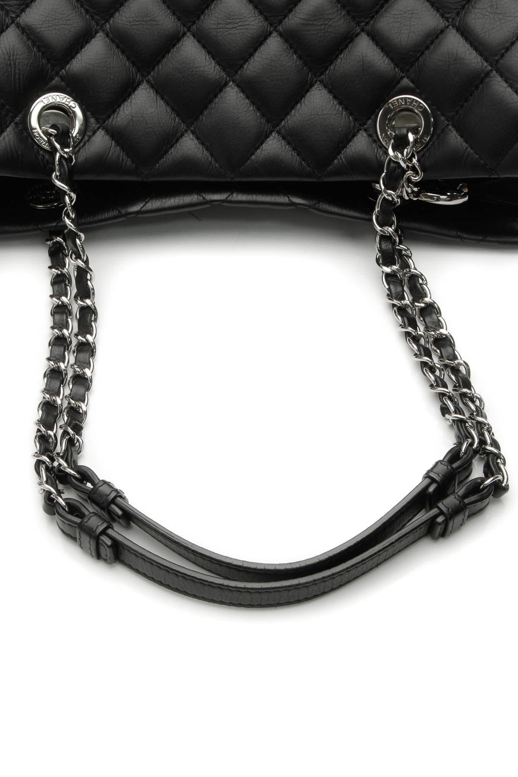 Quilted Tote Bag - Black
