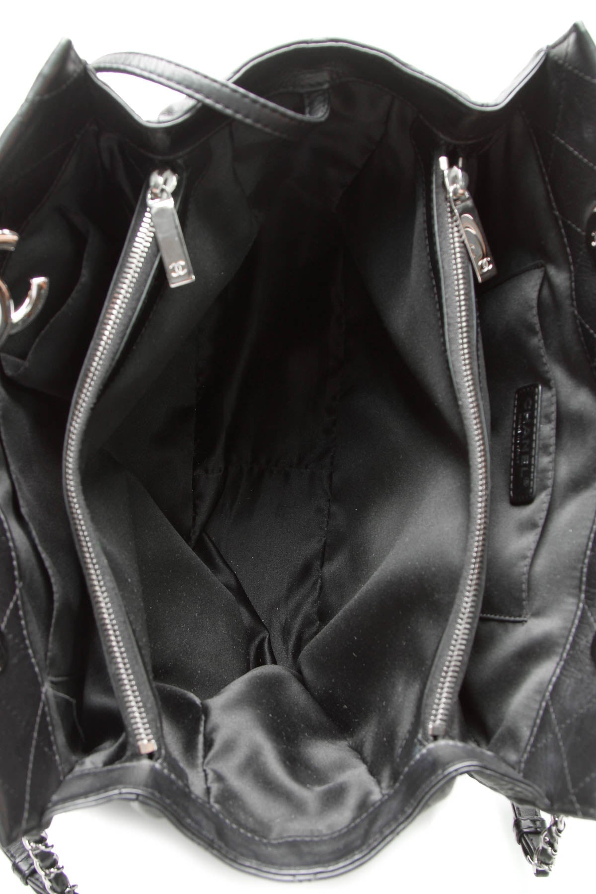 Quilted Tote Bag - Black