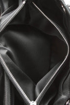 Quilted Tote Bag - Black