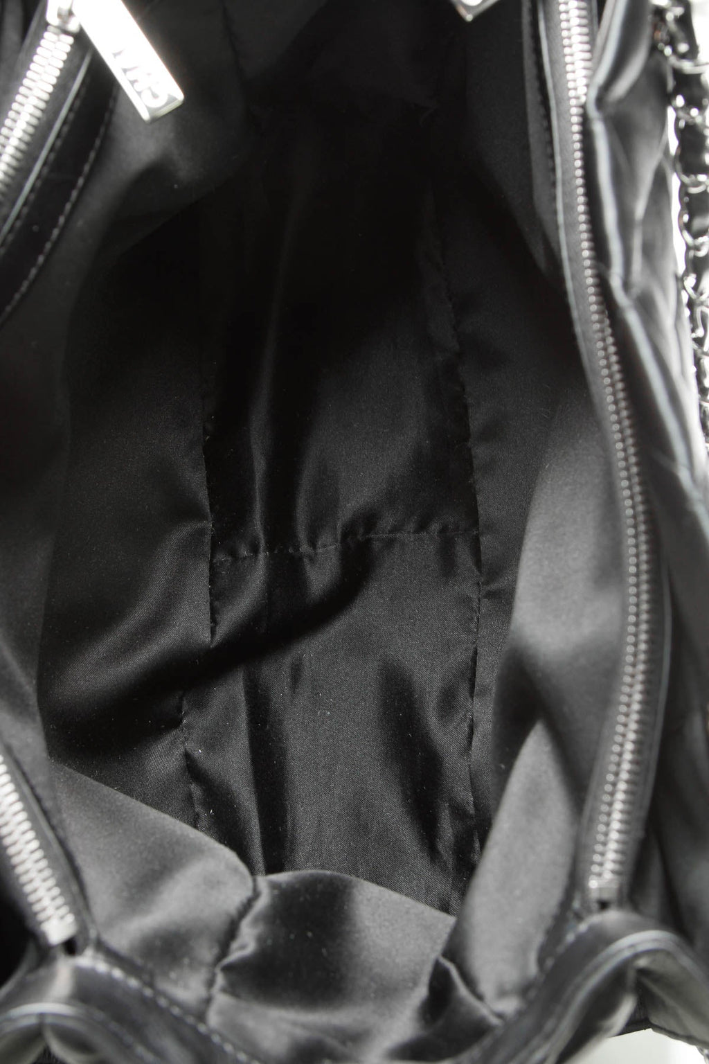 Quilted Tote Bag - Black