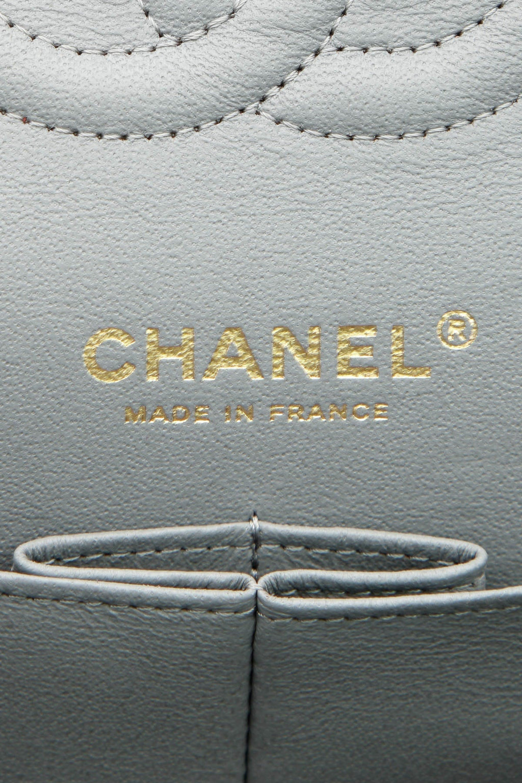 Classic Medium Double Flap Bag - Gray Caviar