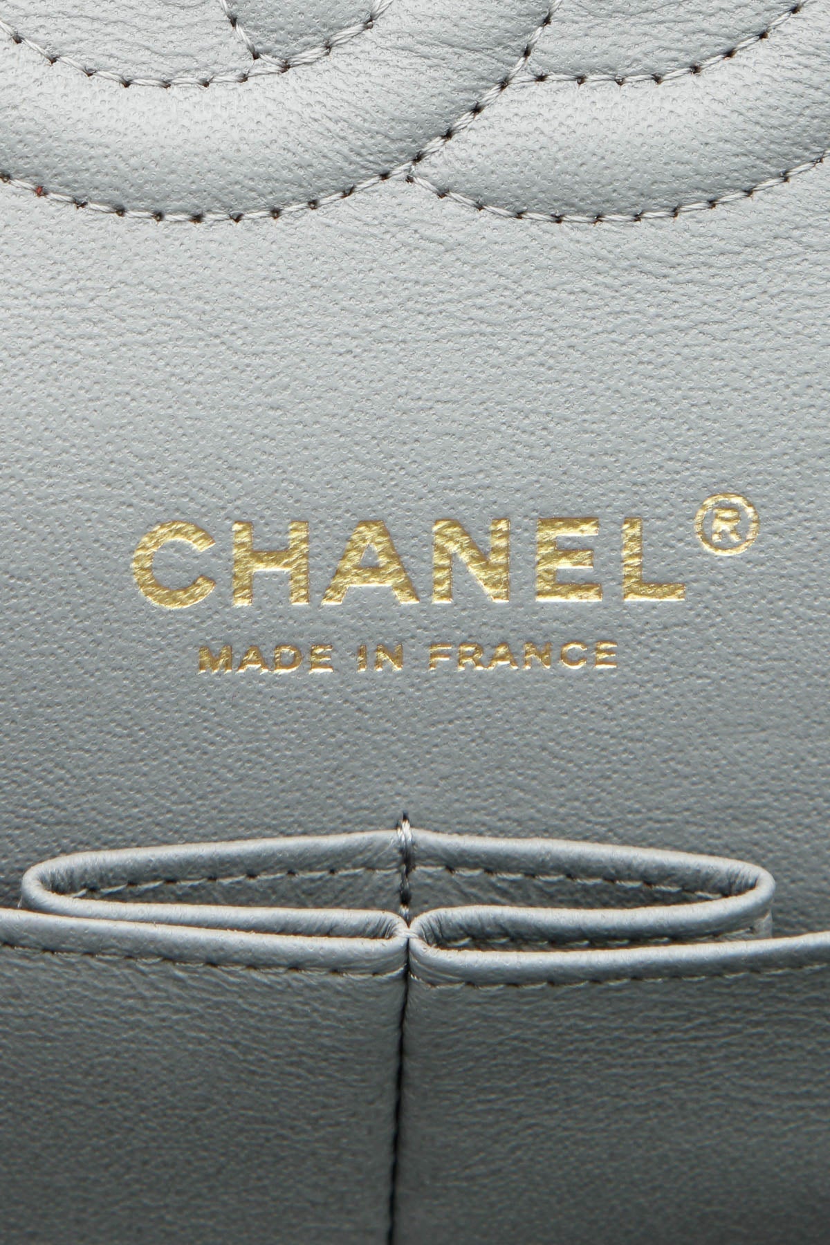 Classic Medium Double Flap Bag - Gray Caviar