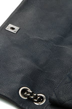 Accordion Flap Bag - Navy