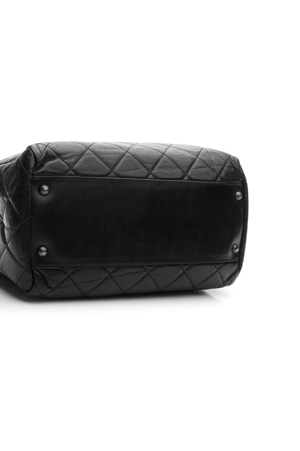 CC Quilted Tote Bag - Black