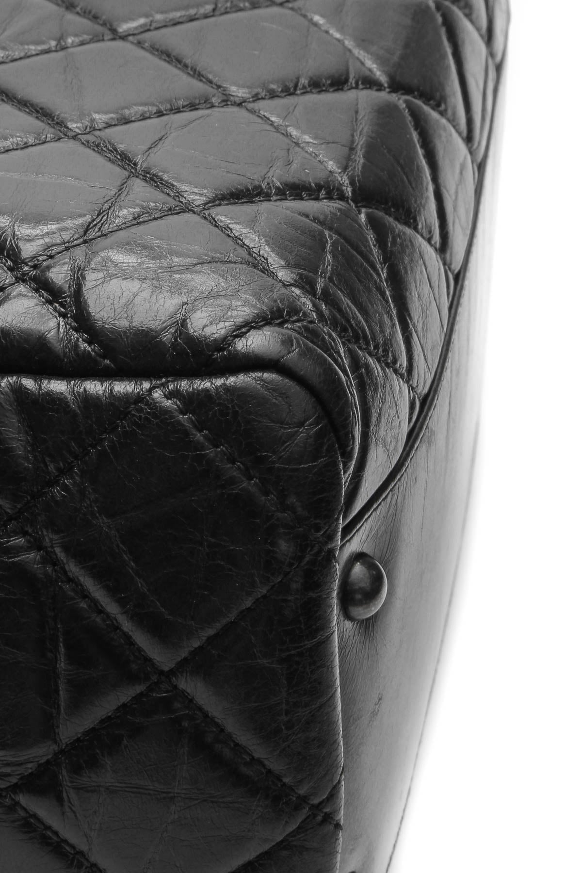 CC Quilted Tote Bag - Black