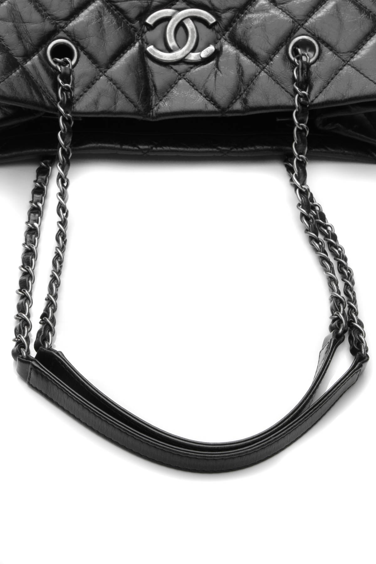 CC Quilted Tote Bag - Black
