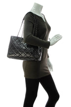 CC Quilted Tote Bag - Black