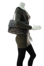Quilted Soft Flap Bag - Black