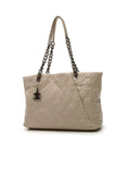 Coco Pleats Tote Bag - Beige