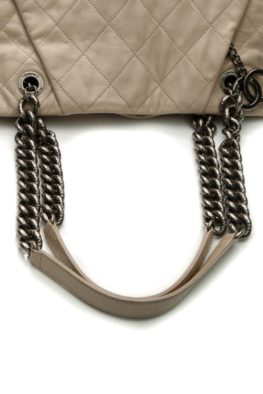 Coco Pleats Tote Bag - Beige